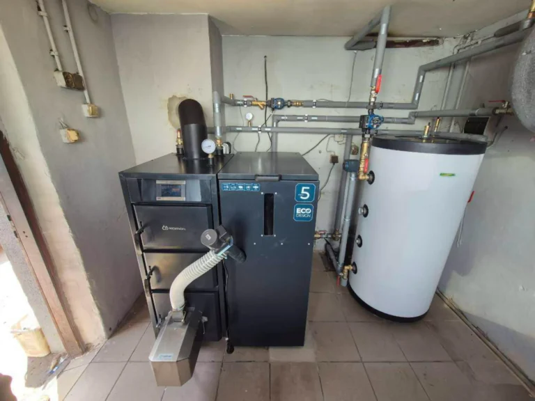 Piece na pellet - ekologiczny kocioł zamontowany przez Staleo Energy w domu klienta - realizacja nr 5